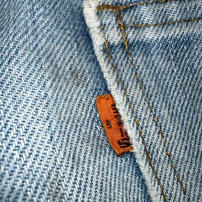 Levis 517 Vintage 80s USA Orange Tab Bootcut Flare Blue Jeans Talon Act 30x29