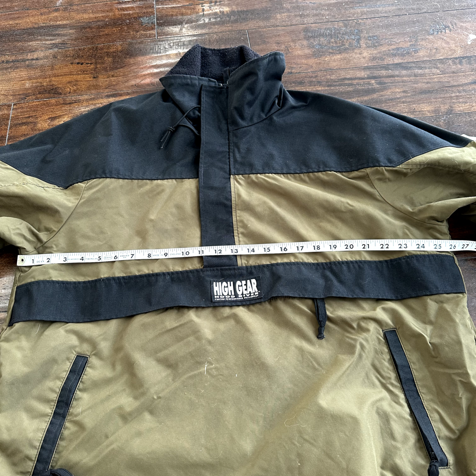 High Gear Hood River USA Made Size L Olive Waterproof Insulated Coat Green Black