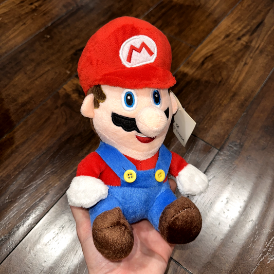 Super Mario Bros Mario Plush Doll Stuffed Toy 2012 w Tags VTG Cute Japan