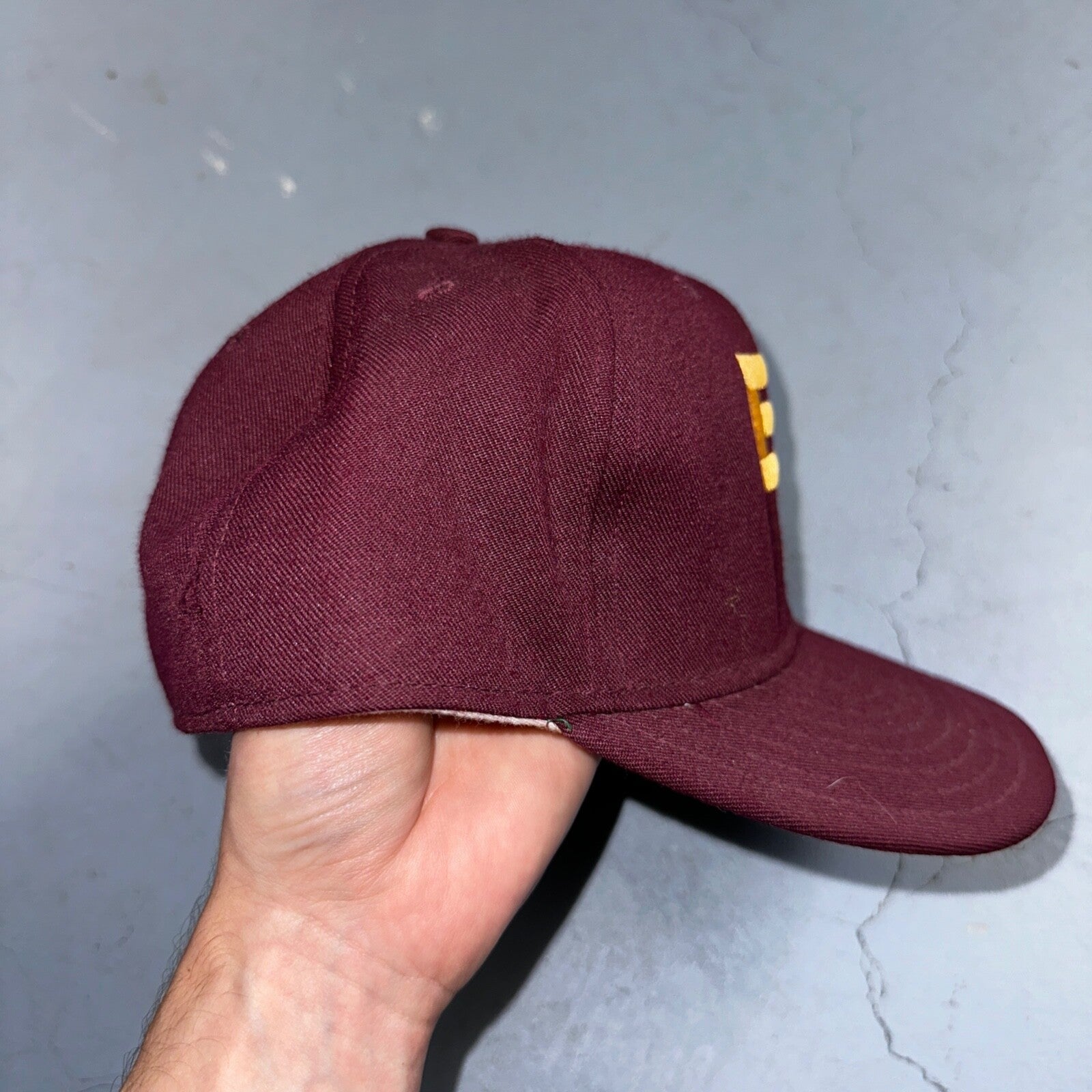 Vintage Plain Logo Pro-Line Pro Model 7 1/4 Boston College BC Eagles FITTED Hat