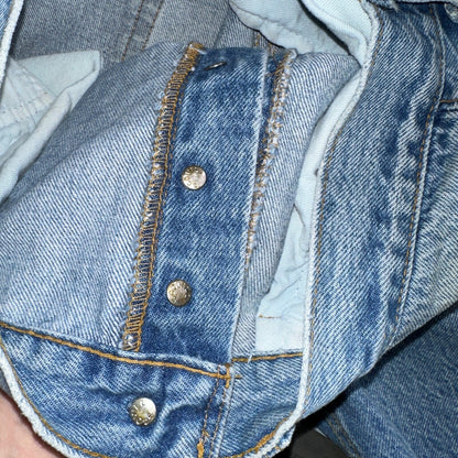 Levis 501 Vintage 90s USA XX Straight Leg Jeans Blue Light Wash 34x36 Act 32x35