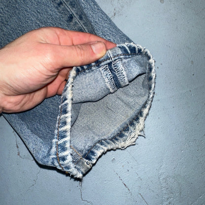 Levis 501 Vintage Y2K XX Straight Leg Jeans 90s Blue Light Wash 33x30 Act 32x28