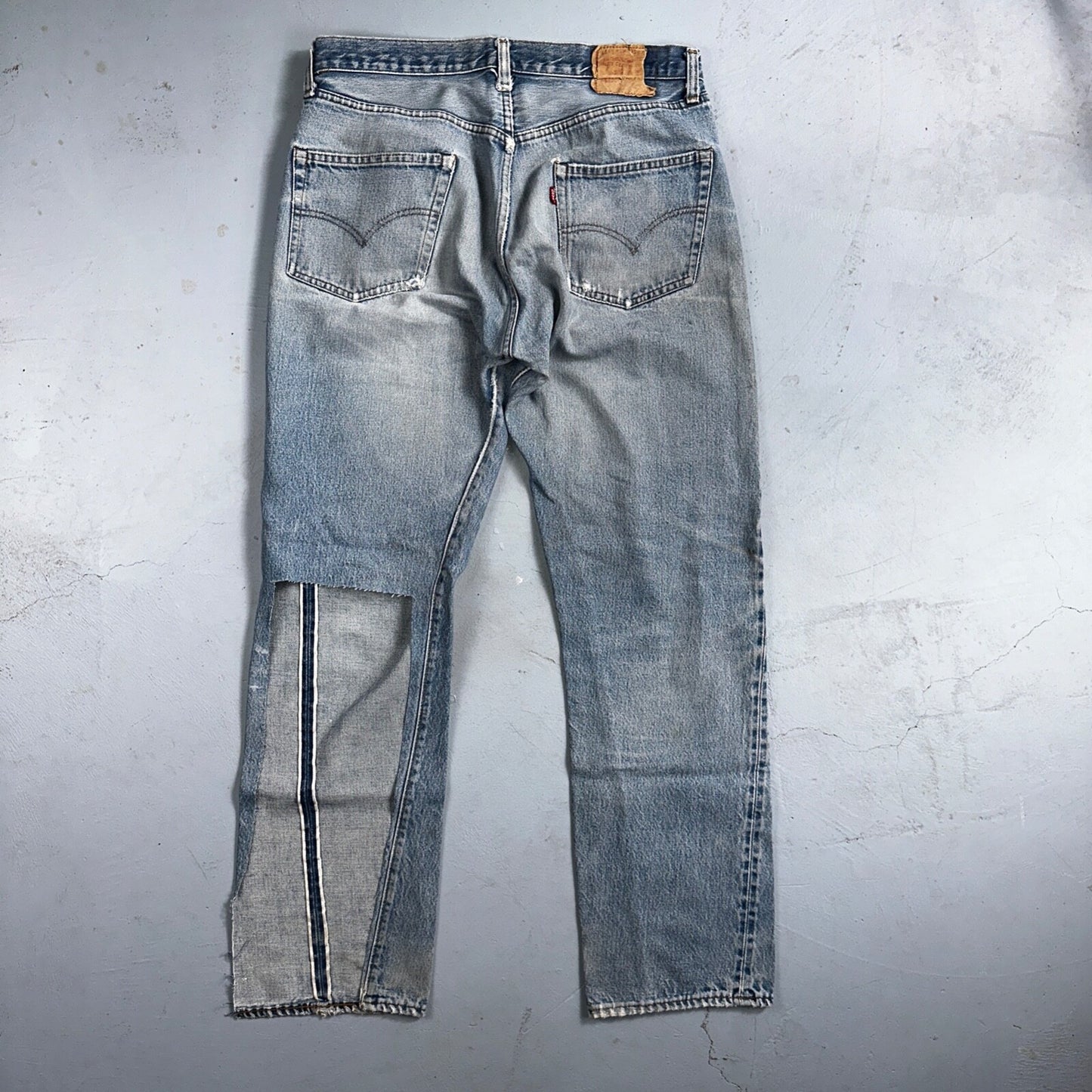 Levis 501 Vintage 80s Redline Selvedge USA XX Jeans Light Wash 36x36 Act 33x32