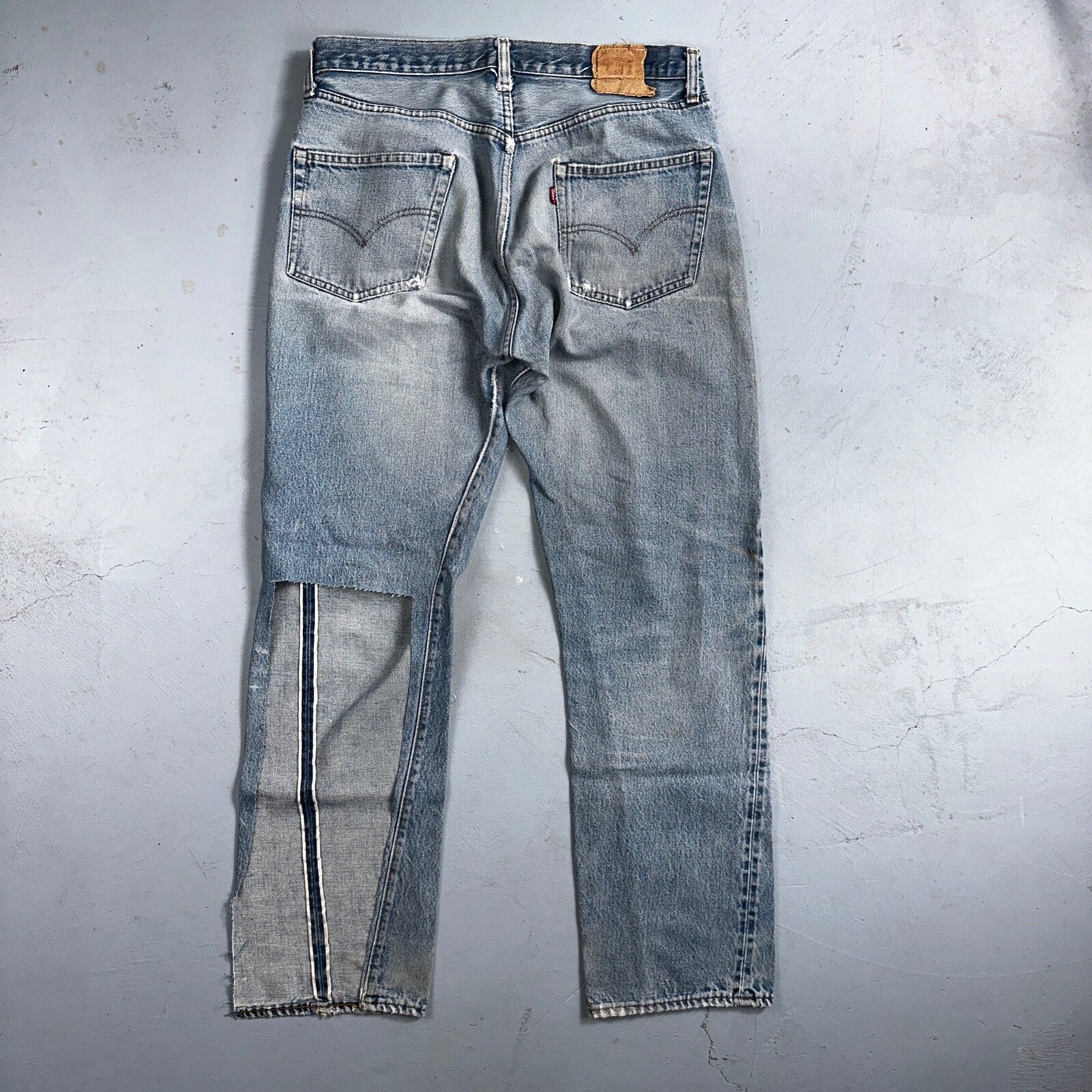 Levis 501 Vintage 80s Redline Selvedge USA XX Jeans Light Wash 36x36 Act 33x32