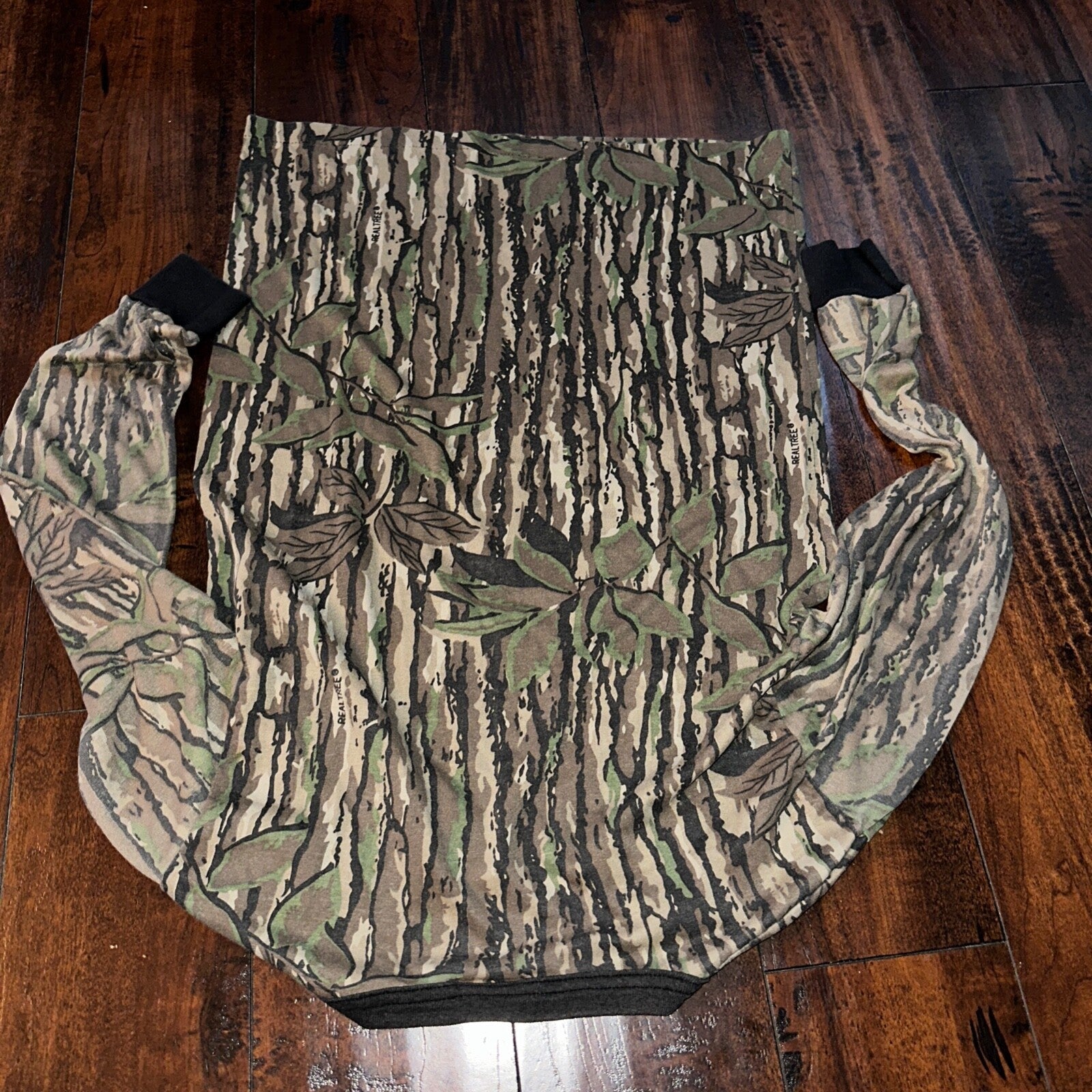 VTG Ranger Real Tree Long Sleeve Shirt Hunting Camouflage USA 90s Single Stitch