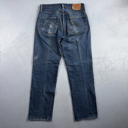 Levis 501 Vintage 80s Redline Selvedge USA XX Jeans Med Wash 34x34 Act 31x31