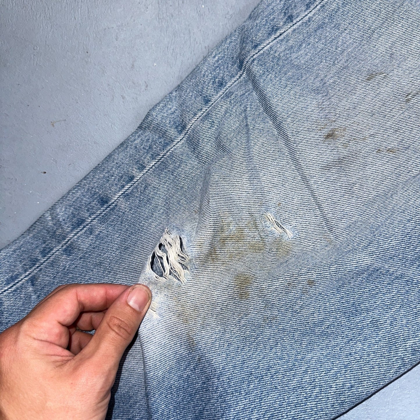 Levis 501 Vintage 90s Mex XX Straight Leg Jeans Blue Light Wash 36x30 Act 35x25