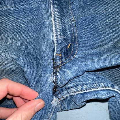 Levis 517 Vintage 80s USA Orange Tab Bootcut Flare Blue Worn Jeans Act 32x31