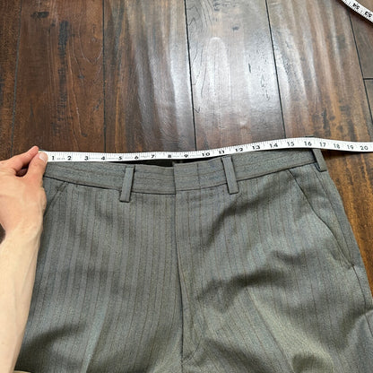 1960s 1970s Brown Striped Sport Jacket VTG Mens Suit 41 33x27 Rockabilly Wool