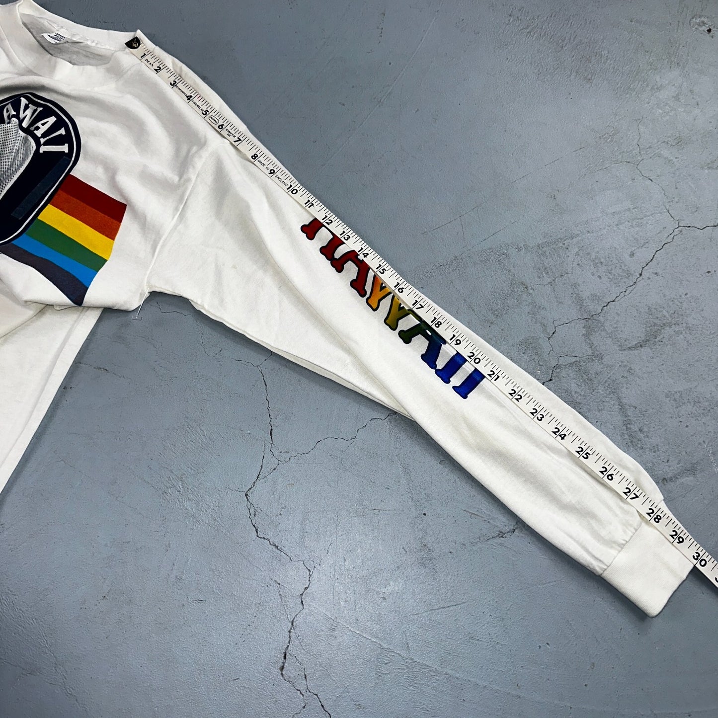 Hawaii 1980s Rainbow VTG T Shirt Catamarn Hawaiian 80s Sailing Ocean Surf M