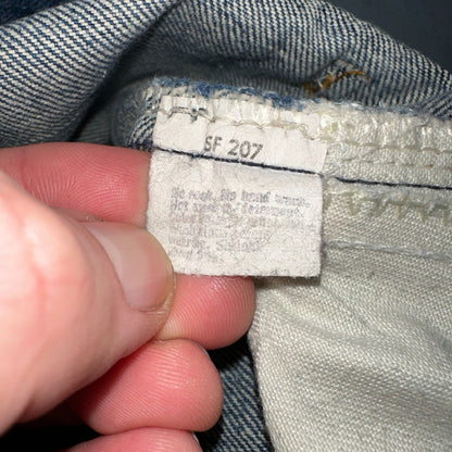 Levis 517 Vintage 80s USA Orange Tab Bootcut Flare Blue Worn Jeans Act 32x26