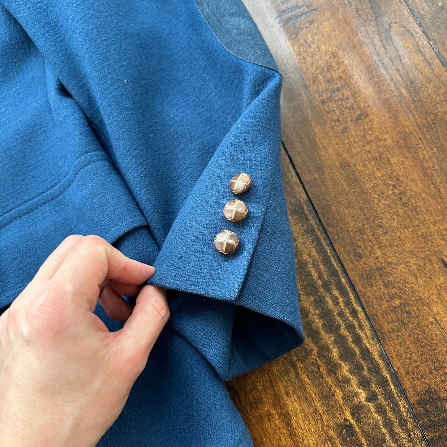 VTG Pendleton Jacket Blazer Men's 42 Blue 100% Pure Virgin Wool USA Western 70s