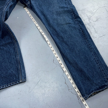 Levis 501 Vintage 90s USA XX Straight Leg Jeans Blue Med Wash 42x32 Act 39x29