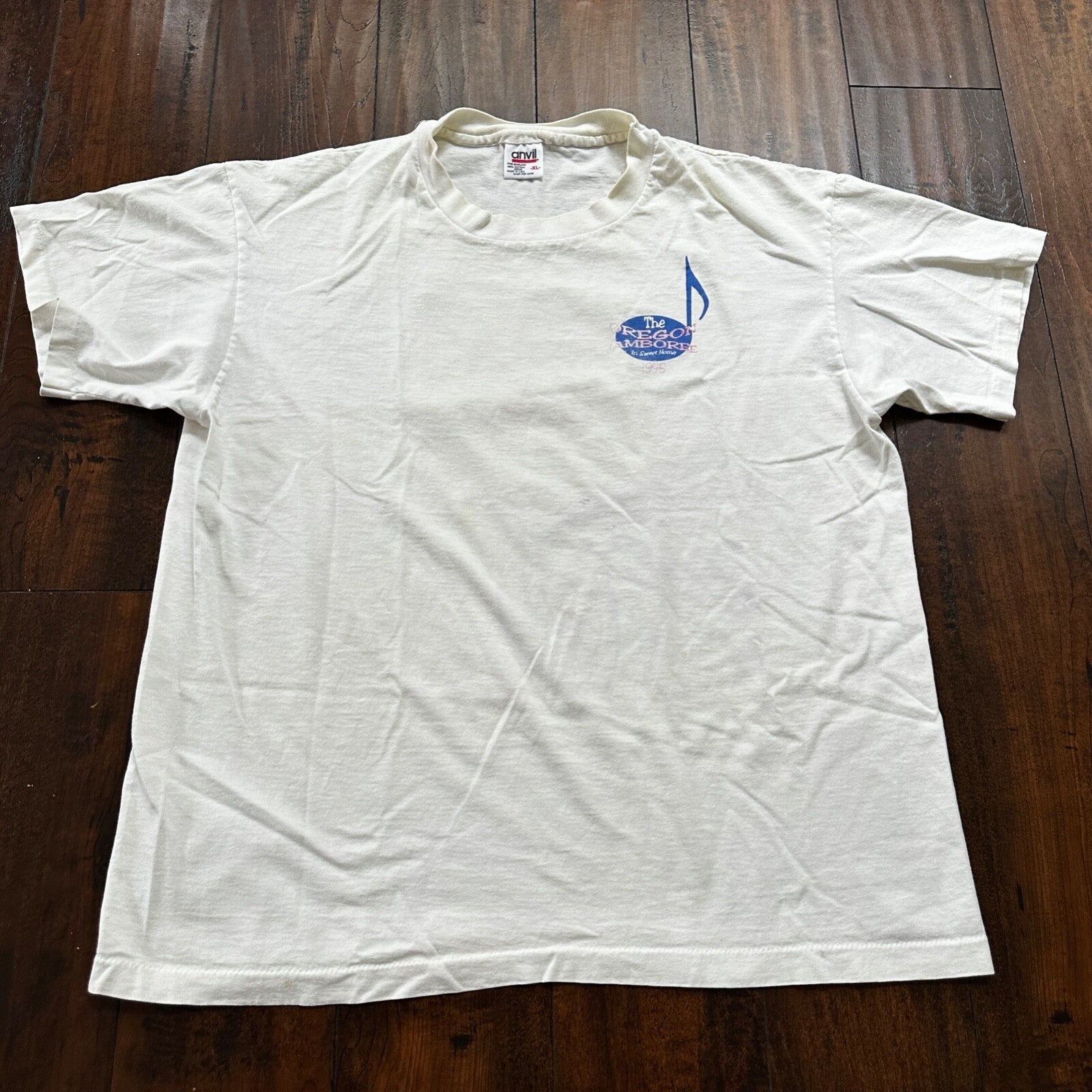 Oregon Jamboree Vintage 1995 T Shirt Music Fun 90s Single Stitch Anvil XL PDX