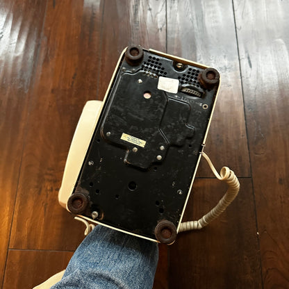 Beige Western Electric Bell System 2500 DM Desk Telephone Push Button Dialing