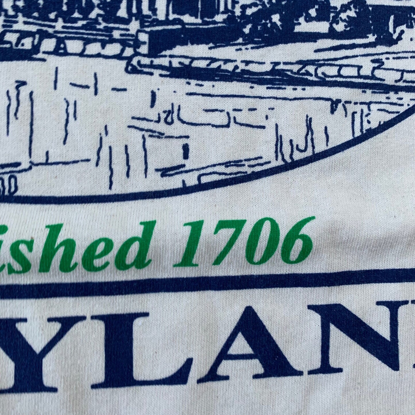 Chestertown Maryland Vintage T Shirt East Coast Anvil 90s Y2K Travel Ships Band