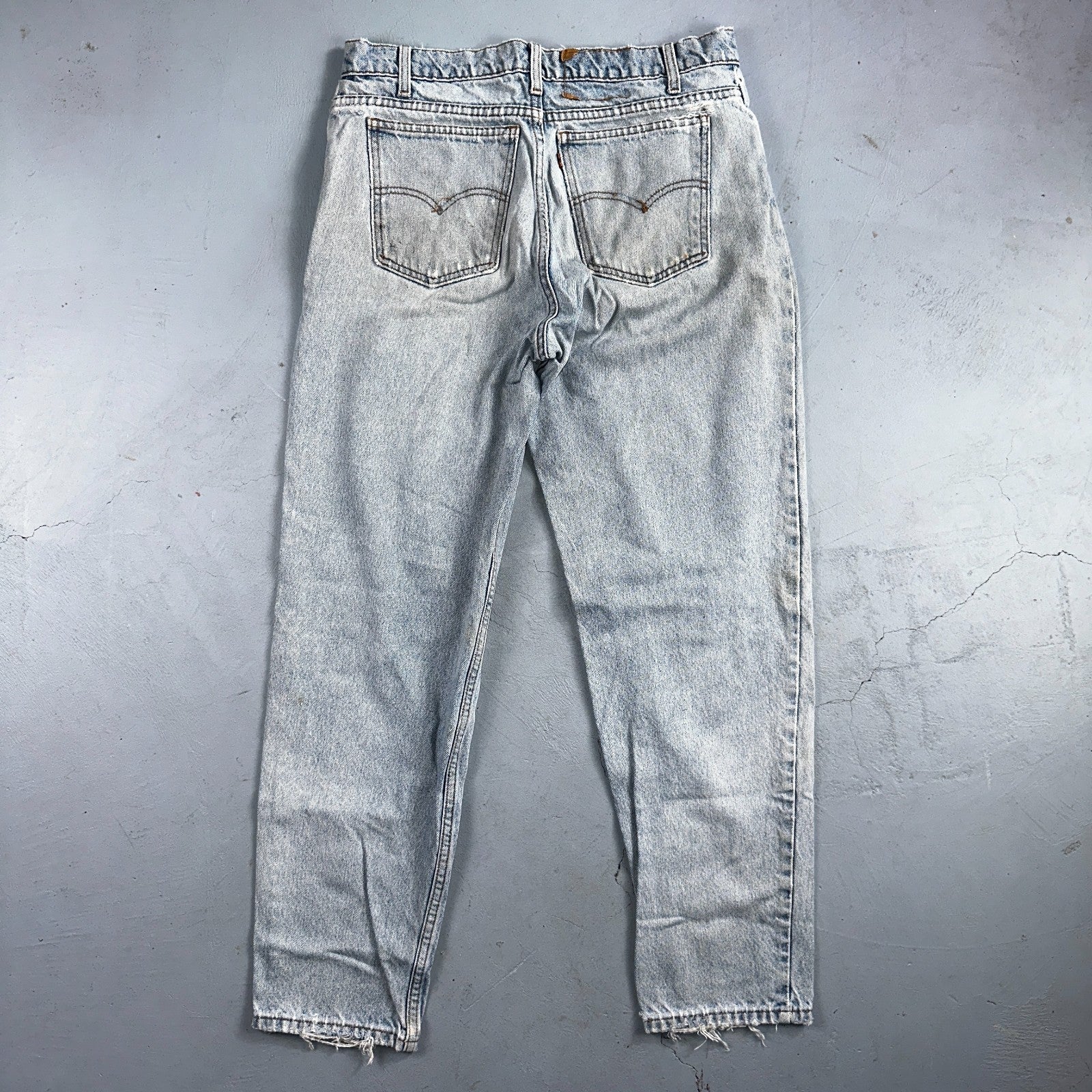 Levis 550 Vintage 90s USA Orange Tab Relaxed Blue Ligh Wash Jeans 36x32 Ac 33x30