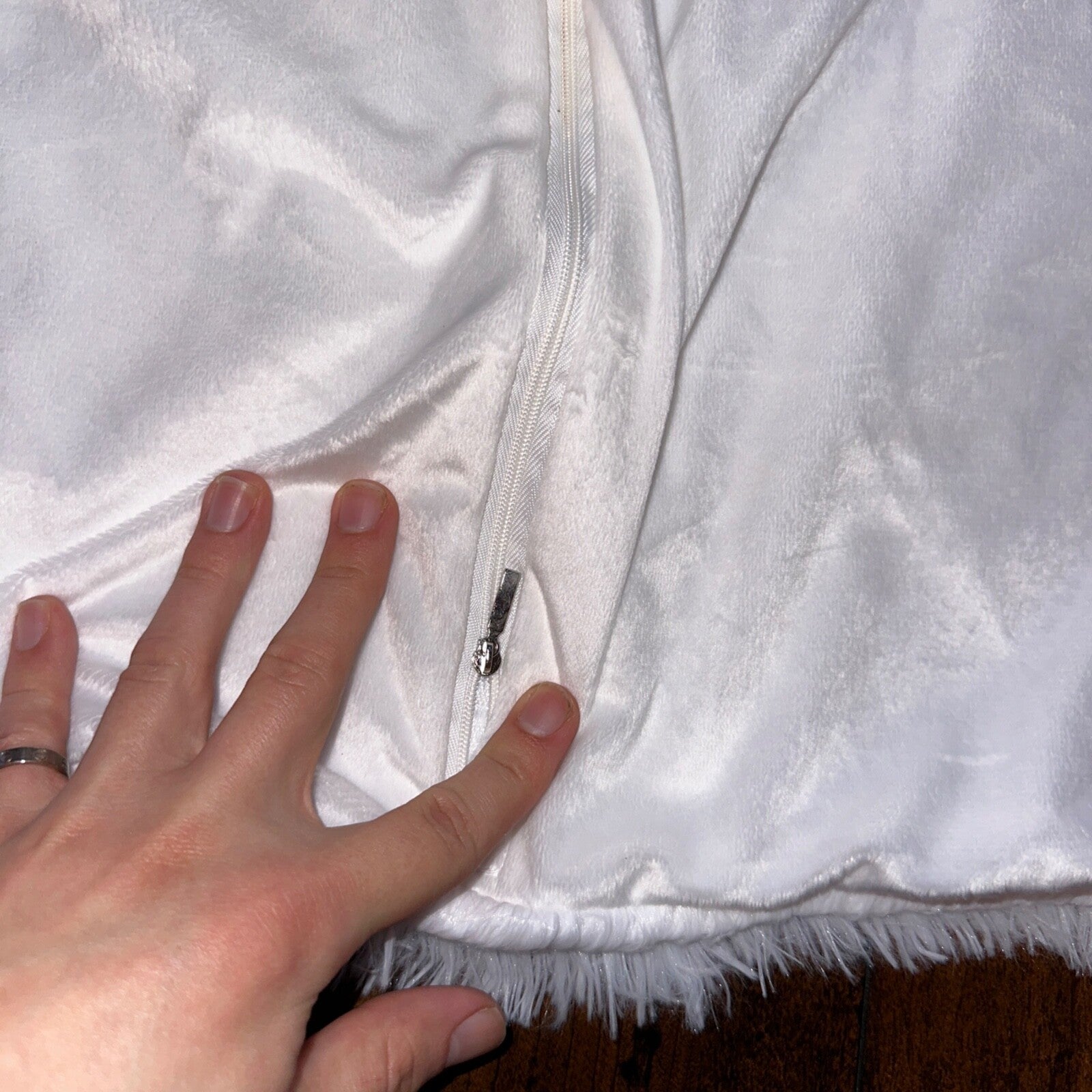 Soft Faux Fur Throw Pillow Case Fluffy Plush Sofa Cushion Cover Home Decor LOT