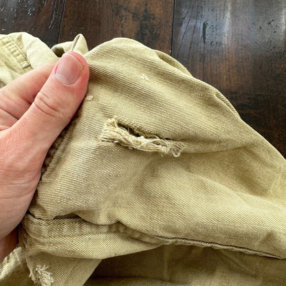 VTG WWII Canvas Garment Laundry Bag Rare Military Denim 1940s 40s 50s Stencil