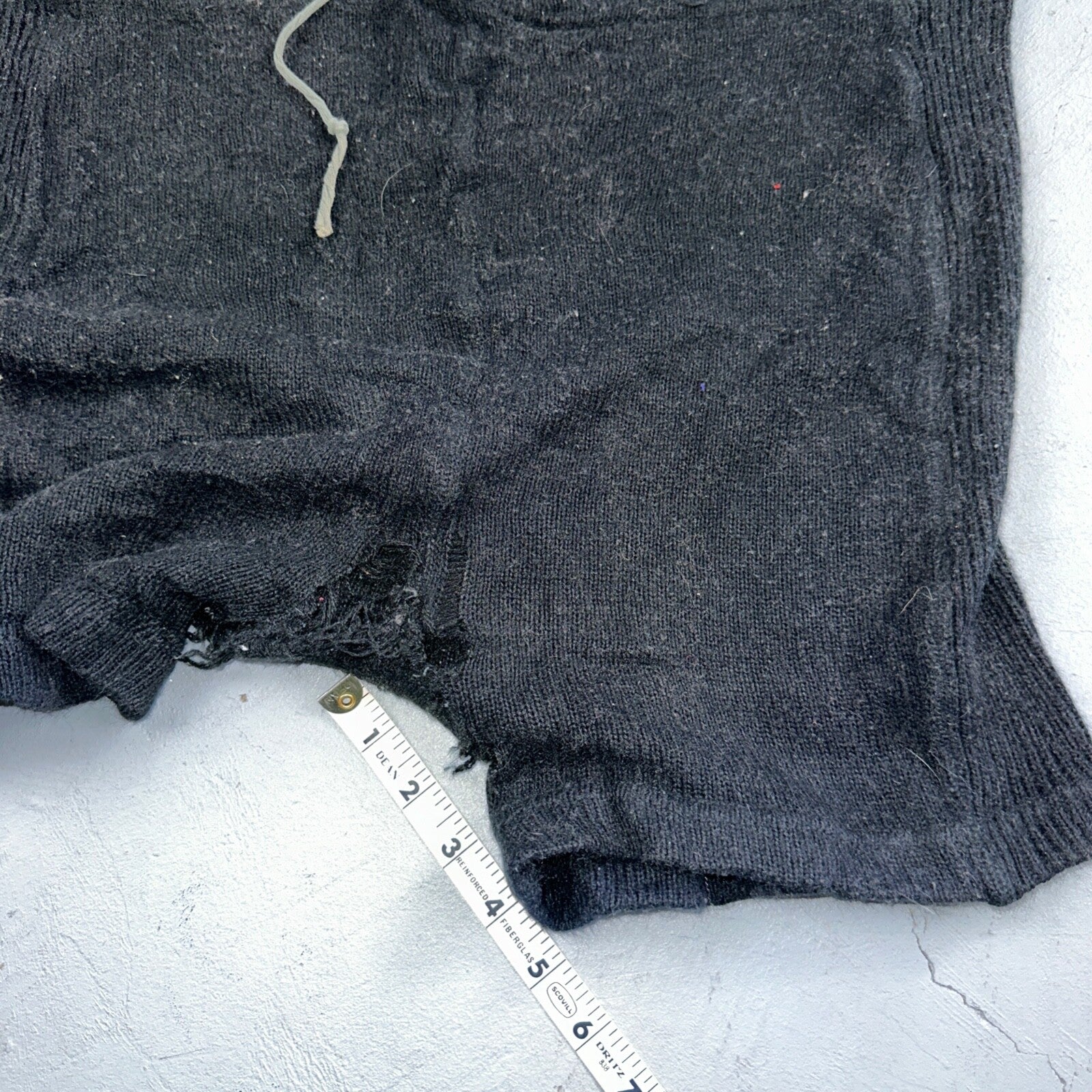 VTG 50s 60s Lasley Knitting Co Wool Letterman Navy Black Shorts Rare Swim Trunks