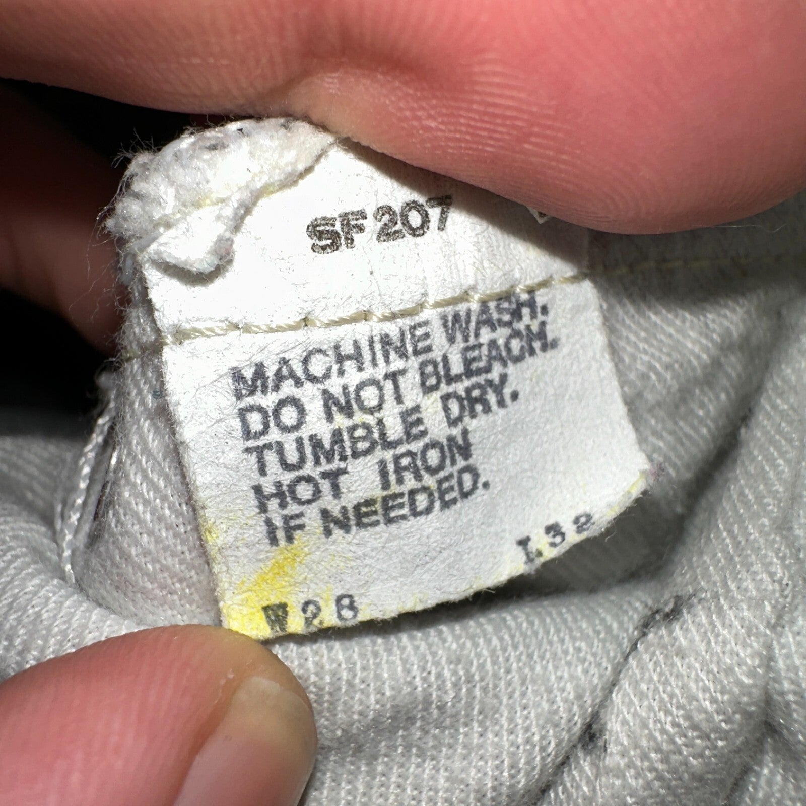 Levis 501 Vintage 80s USA XX Straight Leg Jeans Gray Light Wash 28x32 Act 27x31