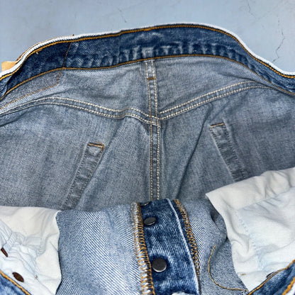 Levis 501 Vintage 90s USA XX Straight Leg Jeans Blue Light Wash 38x32 Act 34x28