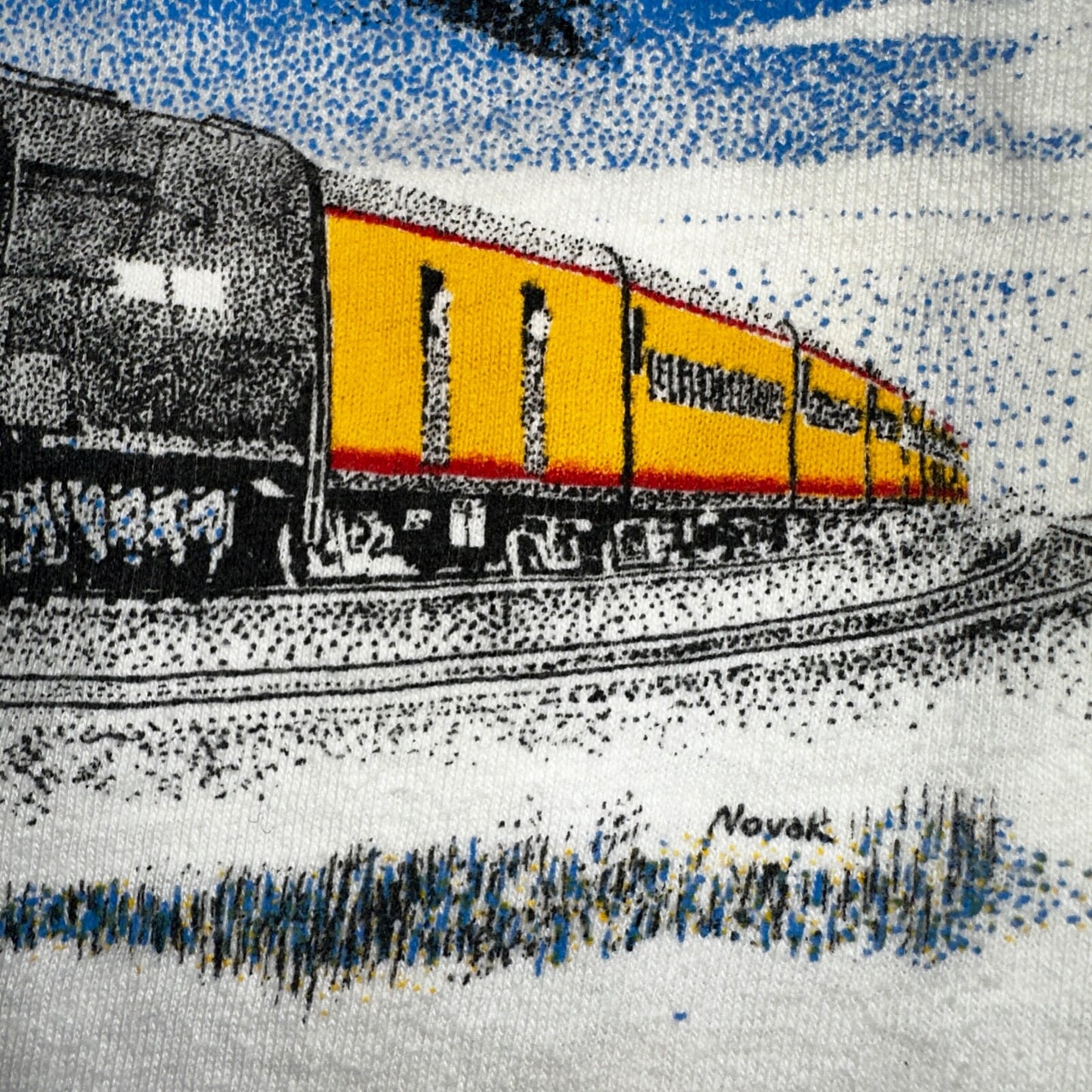 Union Pacific 70s USA VTG T Shirt Train 8444 Coast Stedman 1970s Graphic Cool