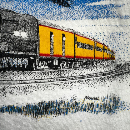 Union Pacific 70s USA VTG T Shirt Train 8444 Coast Stedman 1970s Graphic Cool