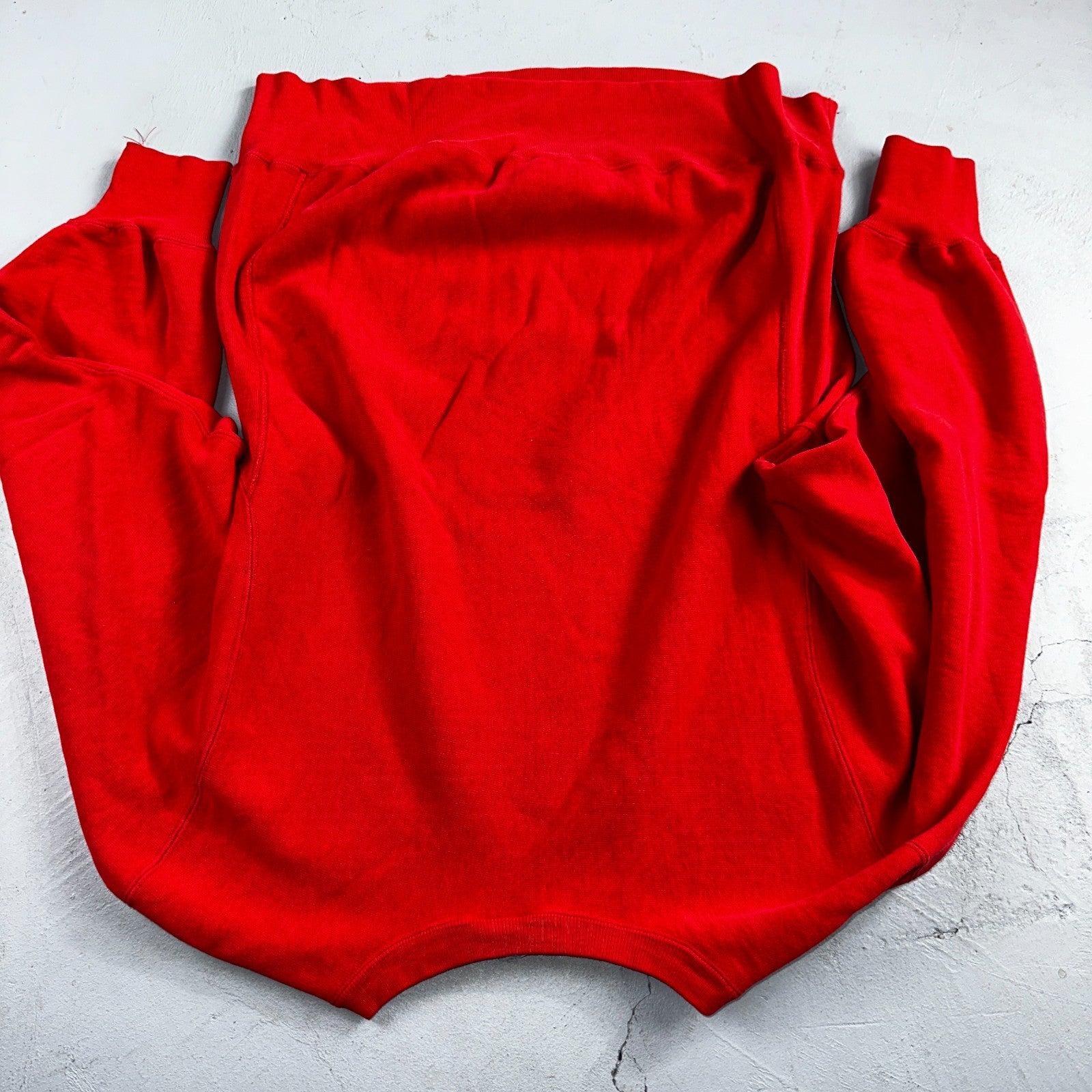 VTG 80s Champion Reverse Weave Crewneck Sweatshirt USA Massachusetts MIT Red