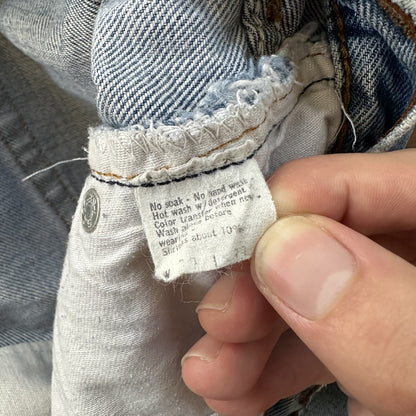 Levis Vintage 80s Redline Selvedge USA 501 Light Wash Jeans 70s 30x32 Act 28x29