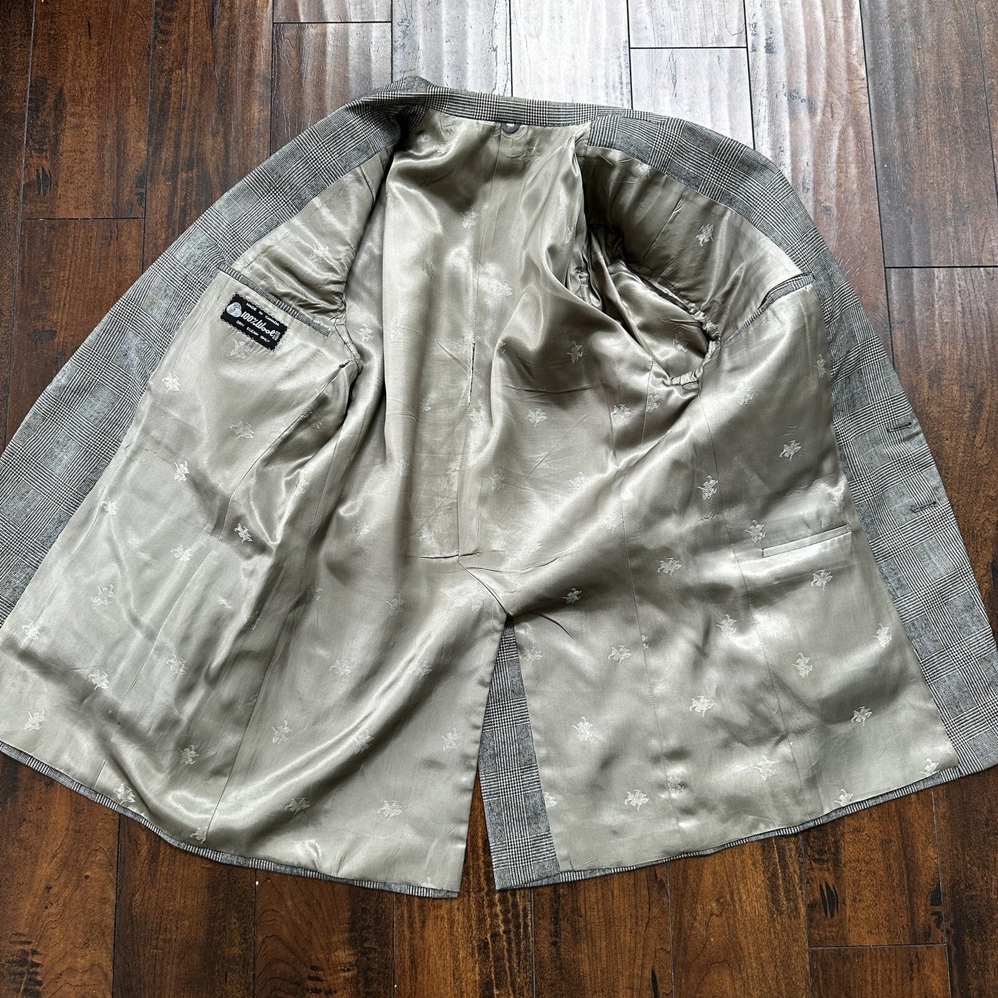 1970s 1980s Gray Oregon Wool Sport Jacket VTG Mens Suit 44 34x32 Rockabilly