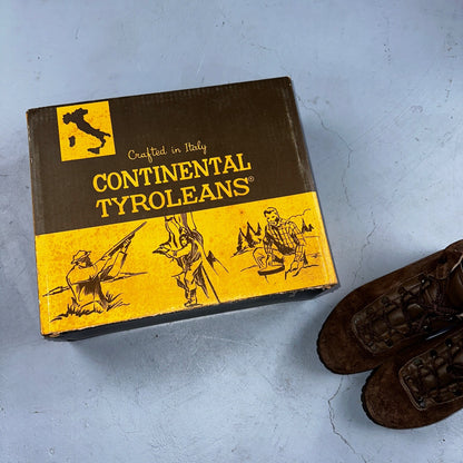 Dunham Waffle Stompers Brown Suede Leather Hiking Boots VTG Italy Size 7.5