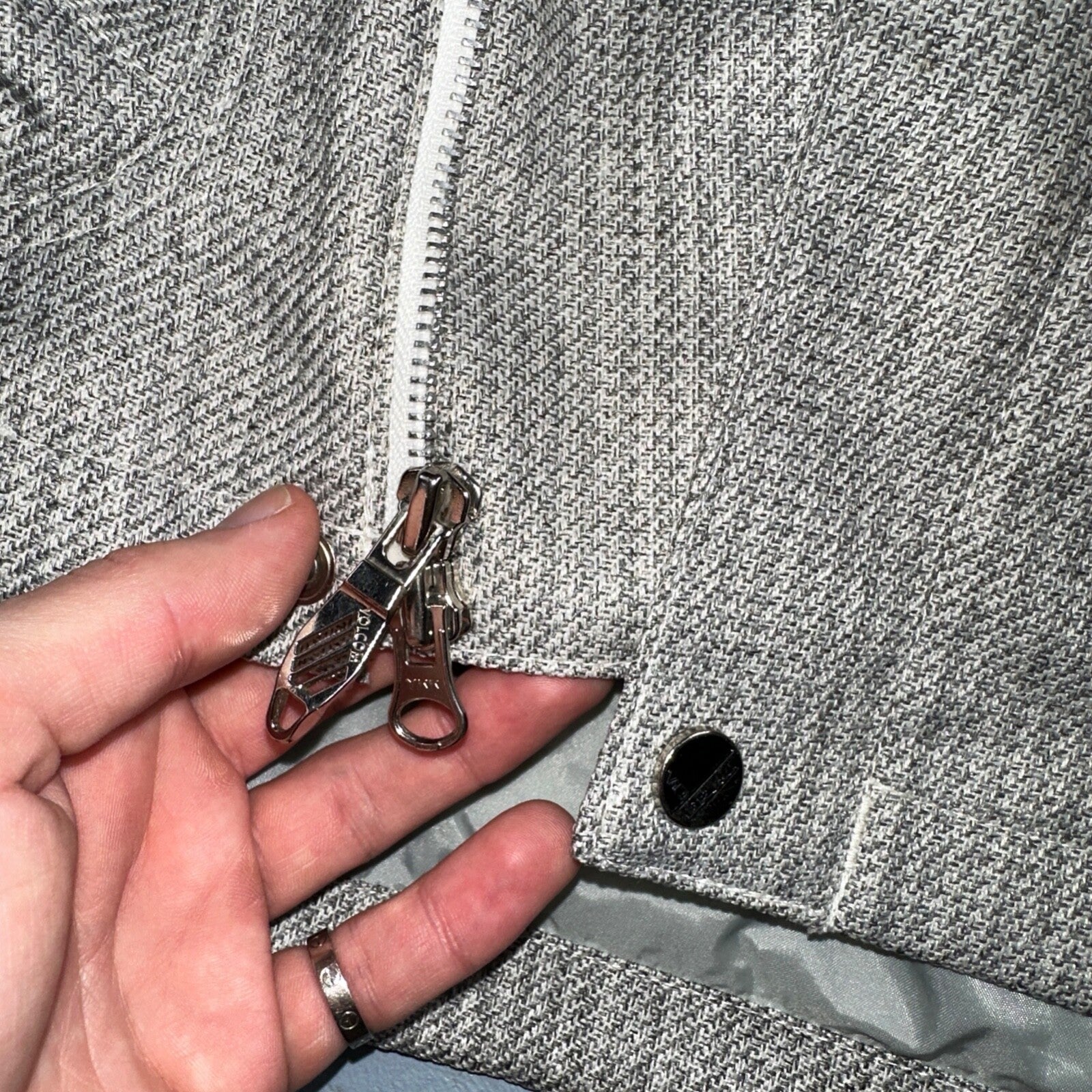 Volcom Snowboarding Jacket Men's Size Small Transition Parka Gray Ski