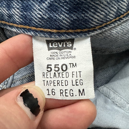 Levis 550 Jeans VTG Womens High Rise Light Wash Relaxed 90s USA 31x29