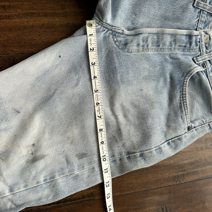 Levis Vintage 80s Redline Selvedge USA 501 XX Jeans Light Wash 33x34 Act 29x29