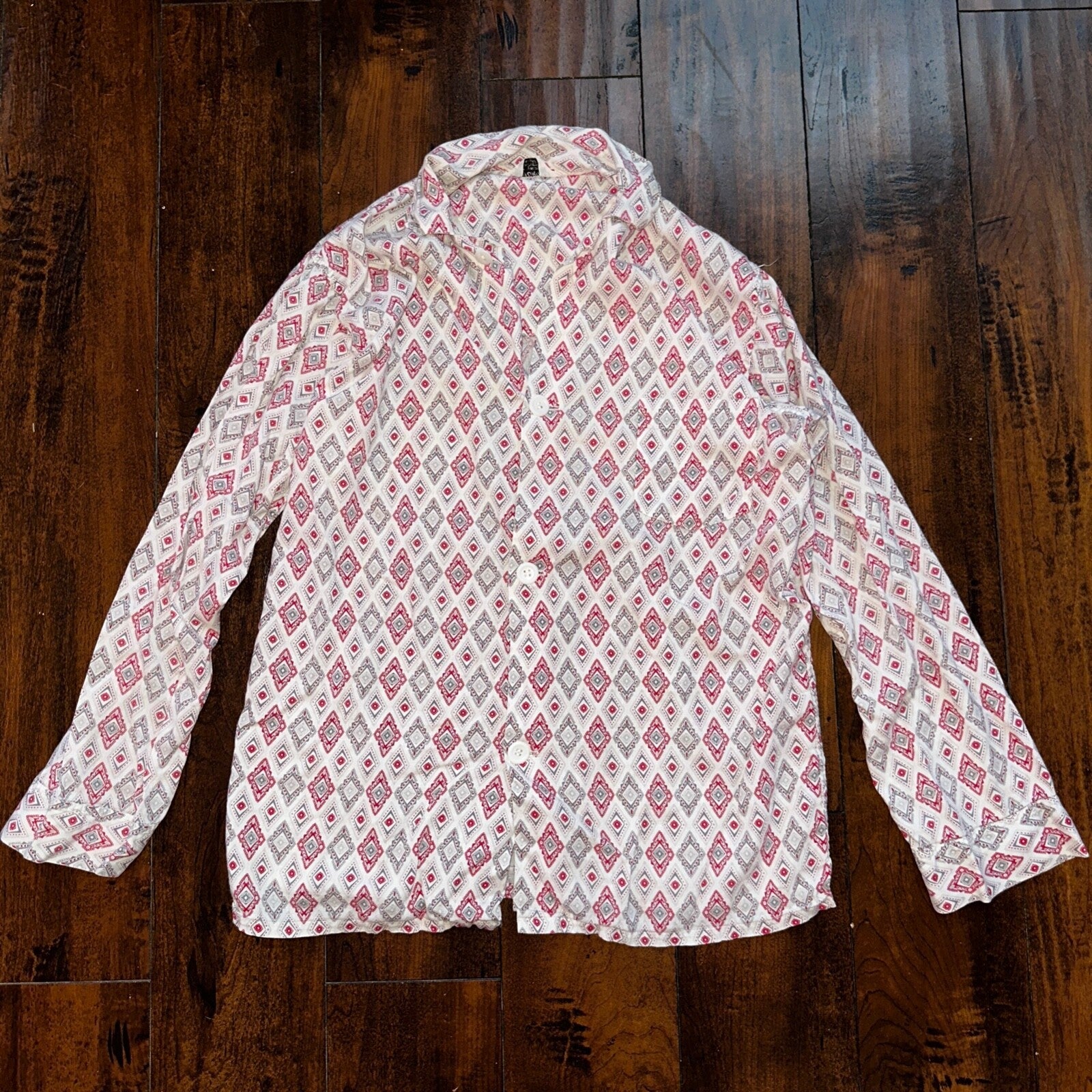 Vintage 50s 60s Tommies Sanforized Sleepwear Pajamas Pair Pants Top Cotton Plaid