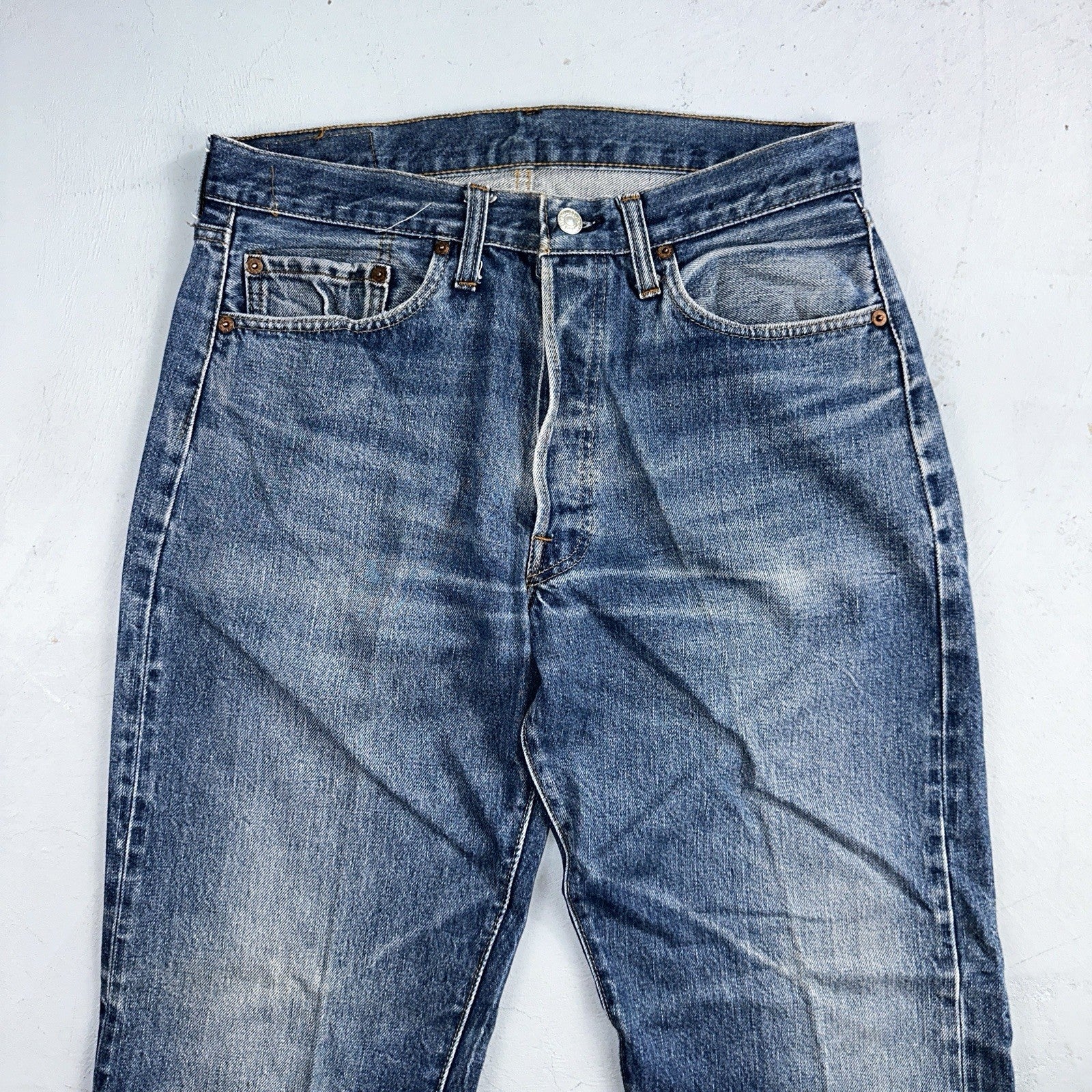 Levis 501 Vintage 80s Redline Selvedge USA XX Jeans Med Wash 34x34 Act 31x31