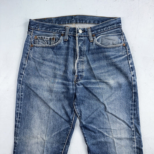 Levis 501 Vintage 80s Redline Selvedge USA XX Jeans Med Wash 34x34 Act 31x31