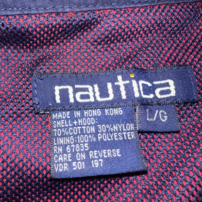Nautica Jacket Adult Large Full Zip USA 90s Performance Mens N1 Red Rare