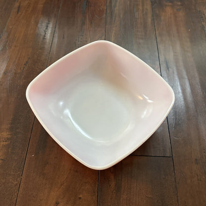 VTG RED PYREX 2.5 QT SQUARE CASSEROLE DISH 625B-025 Faded AMAZING