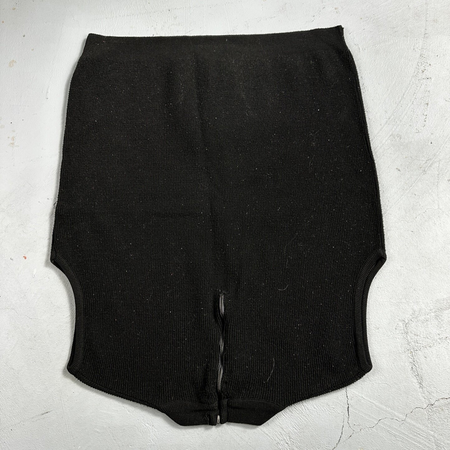 Black Cute Womens Knit No Sleeve Sweater 70s 80s Basic Essentials Look