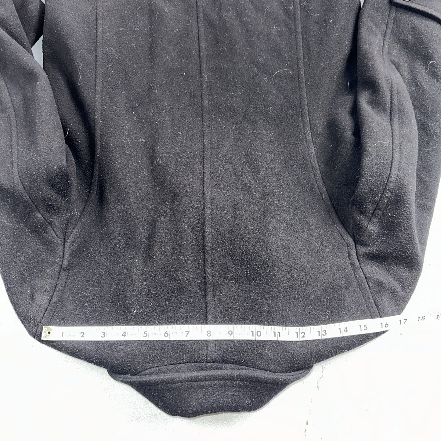 LL Bean Blue 100% Wool Pea Coat 3M Thinsulate Double Breasted Women’s Sz 10 VTG