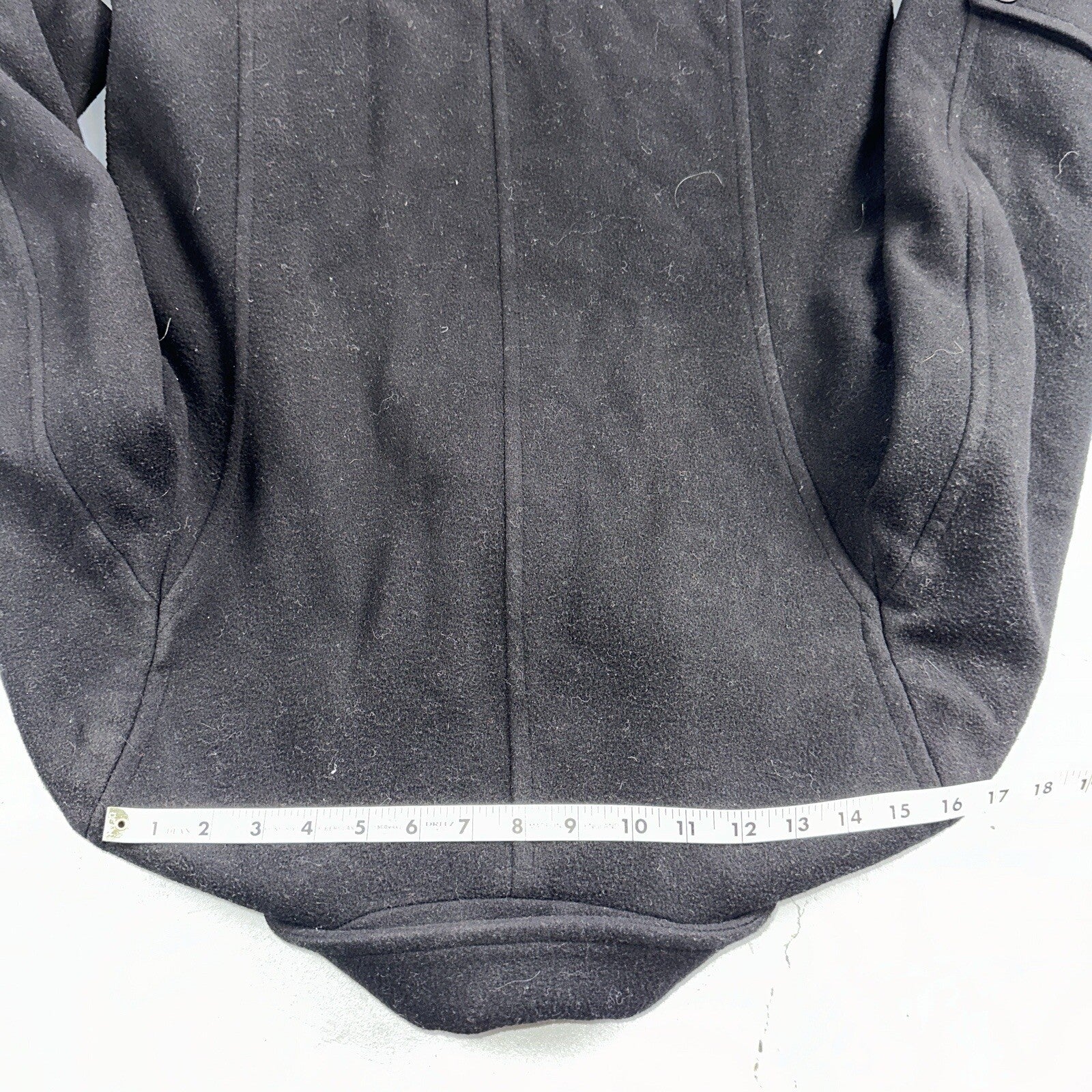 LL Bean Blue 100% Wool Pea Coat 3M Thinsulate Double Breasted Women’s Sz 10 VTG