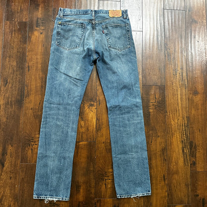 Levis LVC Big E VTG 90s Redline Selvedge Denim 505 Jeans USA Thrashed 36x34 501
