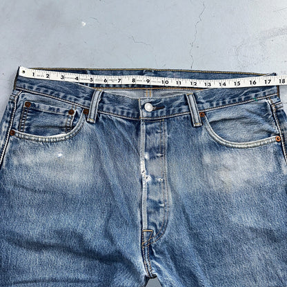 Levis 501 Y2K XX Straight Leg Jeans Blue VTG Med Wash 36x30 Act 35x28