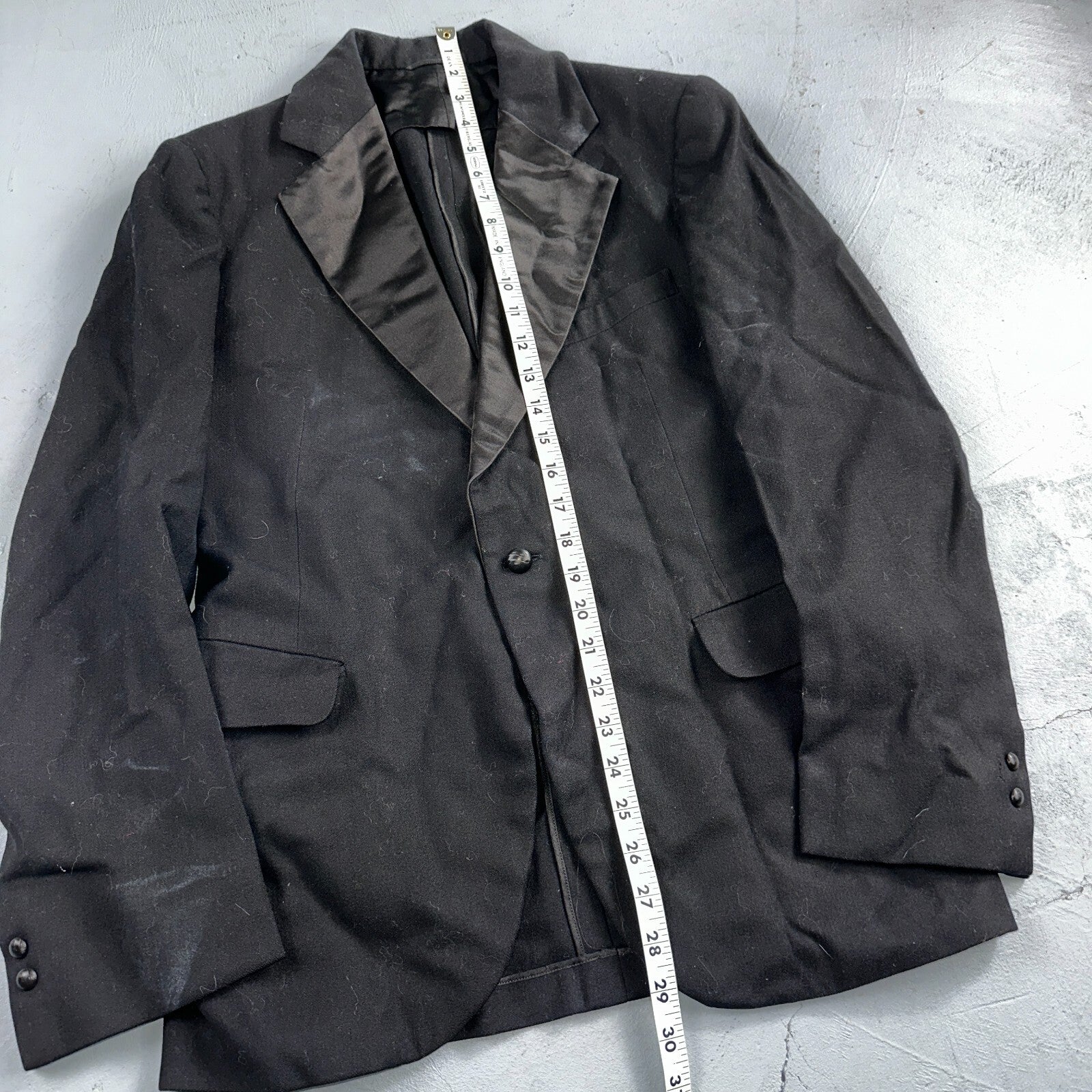 VTG 1920s Mens 1 PC Suit Tuxedo Coat Jacket Pants Black 20s 30s Antique