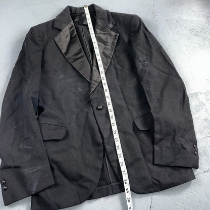 VTG 1920s Mens 1 PC Suit Tuxedo Coat Jacket Pants Black 20s 30s Antique