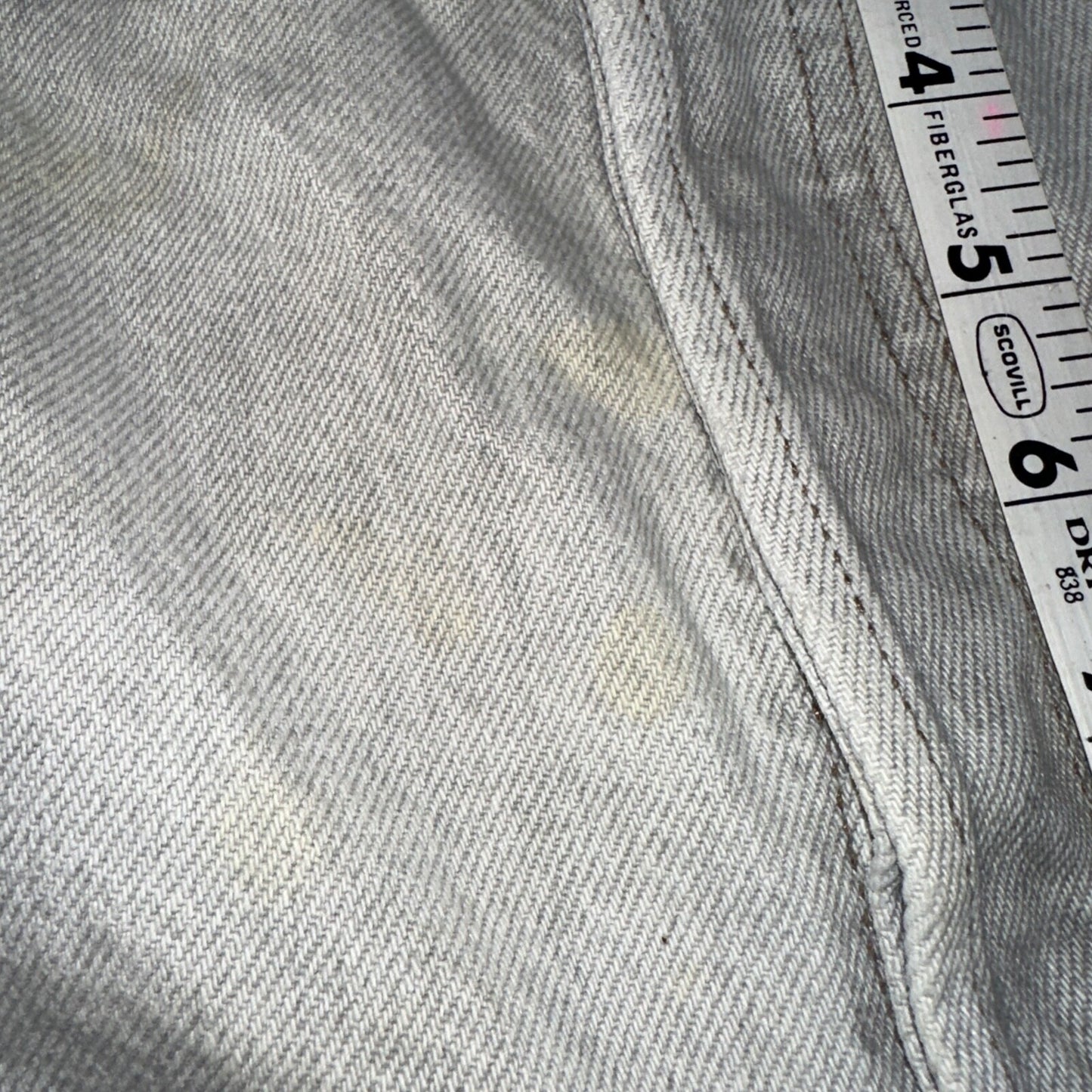 Levis 501 Vintage 90s USA XX Straight Leg Jeans Gray Light Wash 36x32 Act 33x30