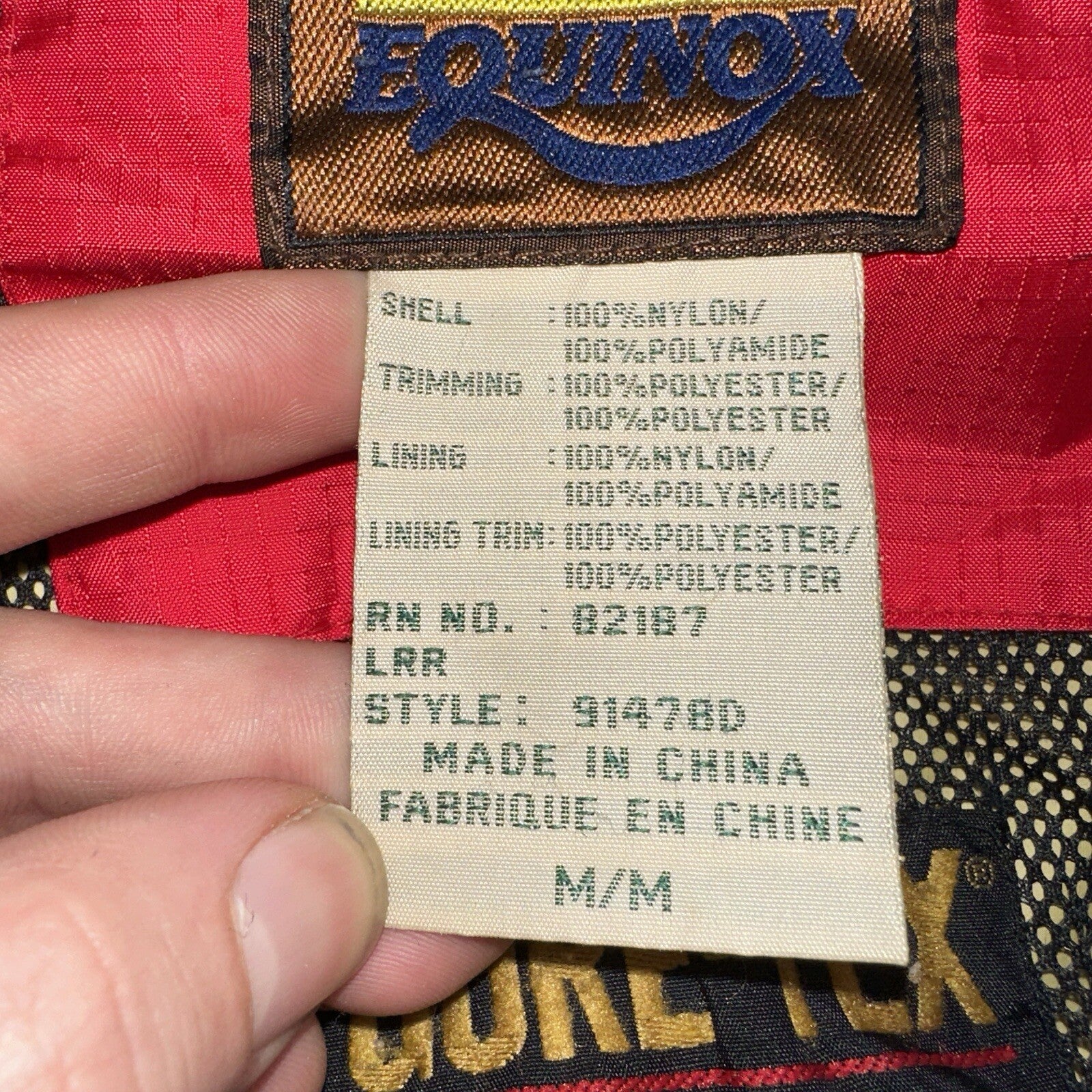 Gore Tex VTG Jacket Mens M Yellow Equinox Mountain Guide Full Zip Goretex Hike