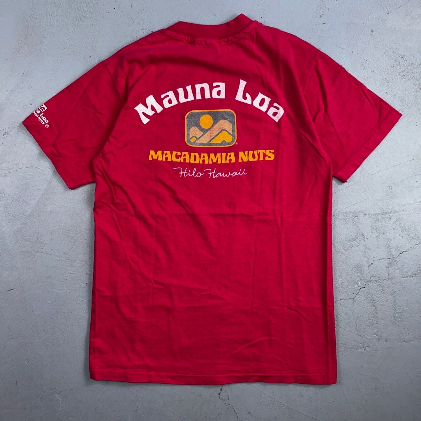 Mauna Loa Macadamia Nuts Hawaii Hanes 80s VTG T Shirt Promo Art Sun Aloha Cool